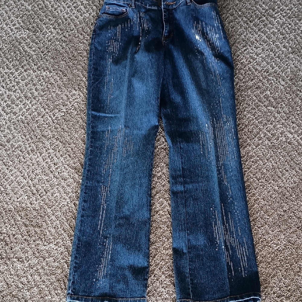 Very Vera Women's Jeans With Sequins. SZ 2P